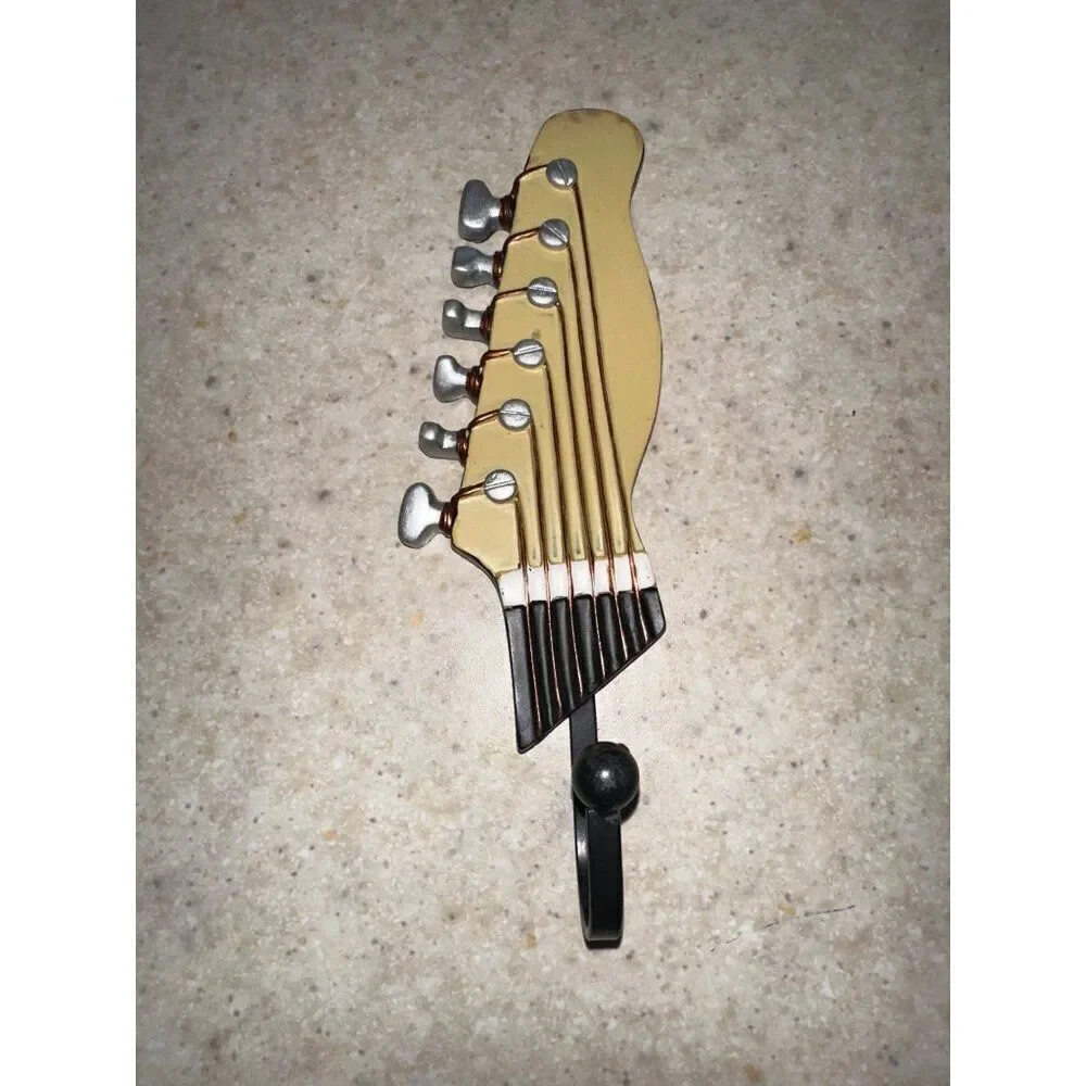 Electric and Acoustic Guitar Headstock RESIN Decorative Wall Hooks 2008 ICA Home